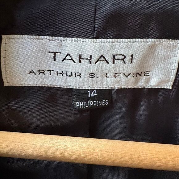 Tahari Arthur S. Levine Tailored Tweed Wool Blend Suit Blazer Size 14 - Picture 8 of 11
